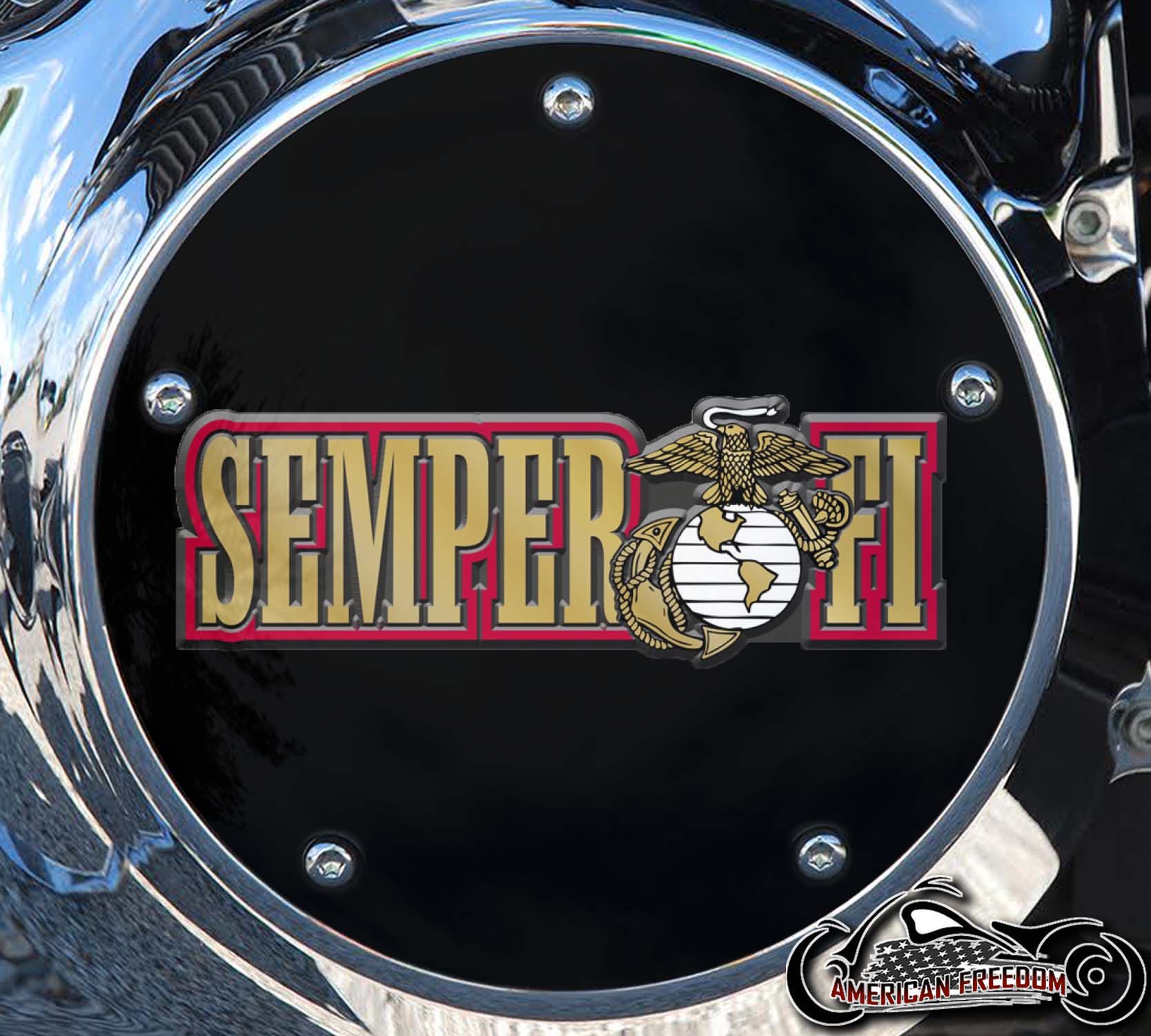Custom Derby Cover - Semper Fi